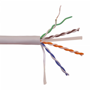 Кабель LANMASTER U/UTP, 4 пары, Кат. 6, с перегородкой, 550Mhz, LSZH, нг(A)-HF, 305 м